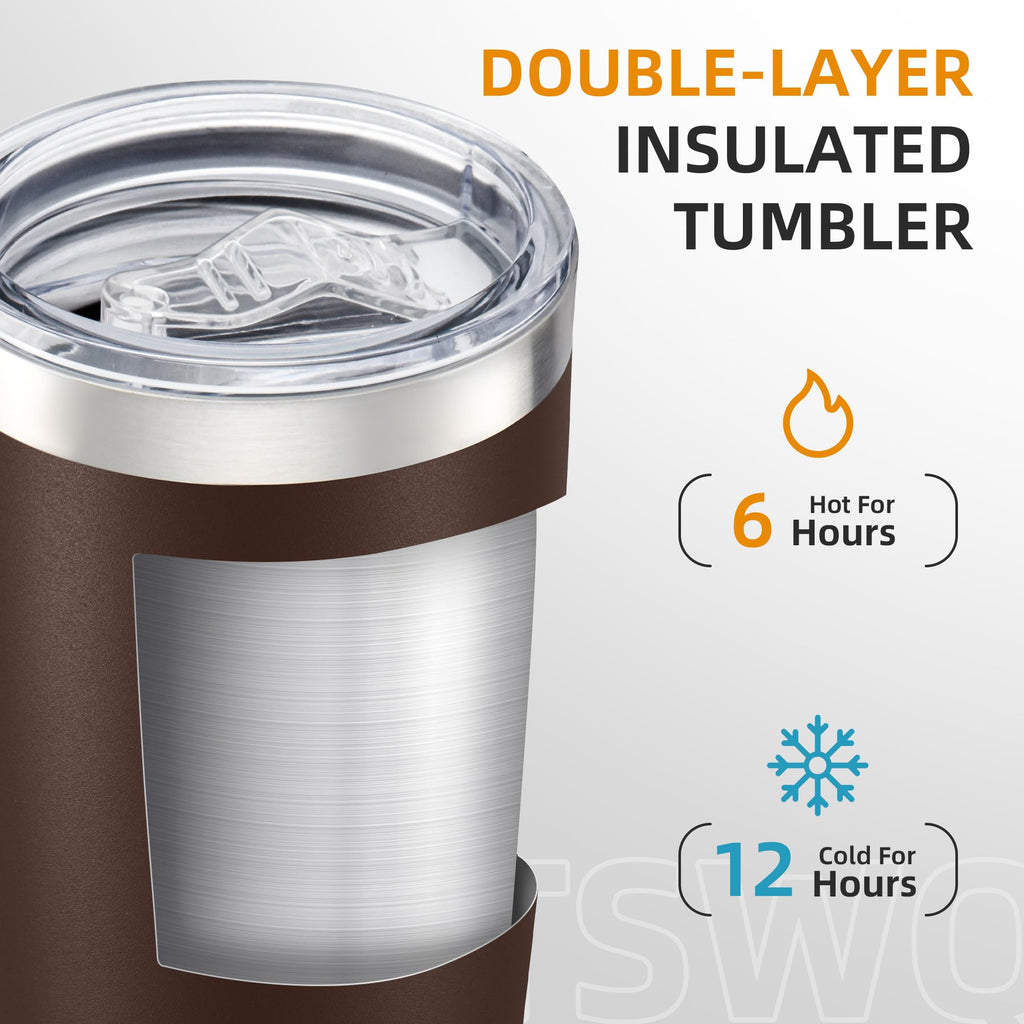 20 oz Stainless Steel Insulated Tumbler with Lid Q810