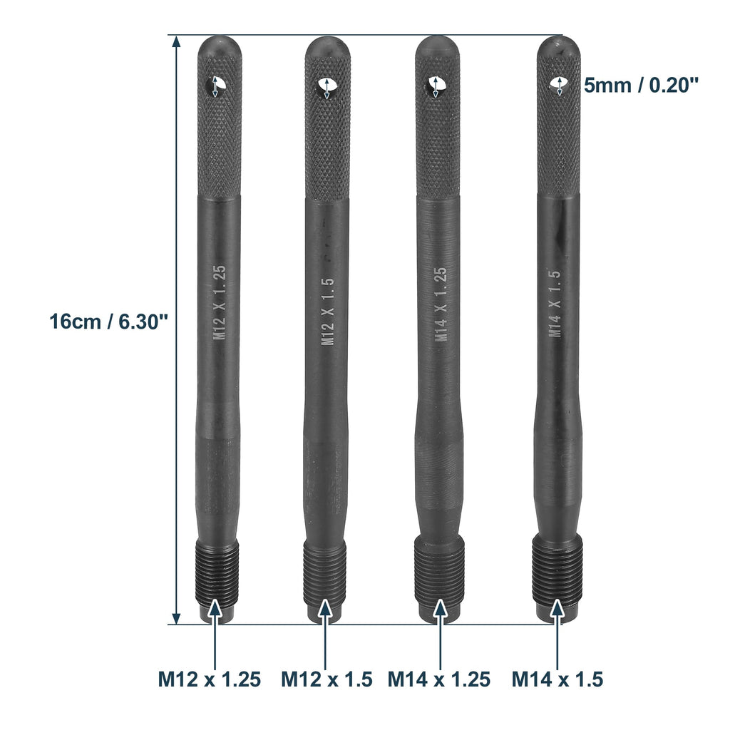 Black Carbon Steel Wheel Hangers Alignment Pin Tire Studs Tool 8pcs G1432