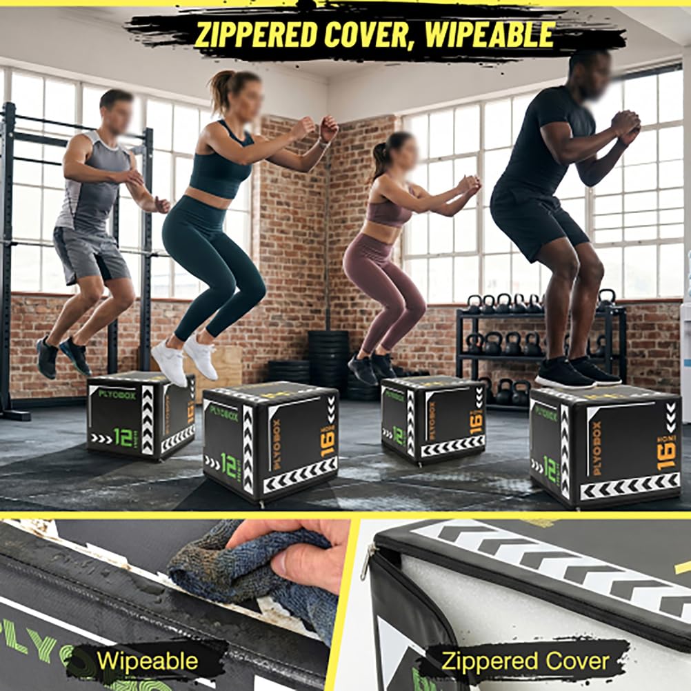 3-in-1 Soft Foam Plyometric Jump Box W896