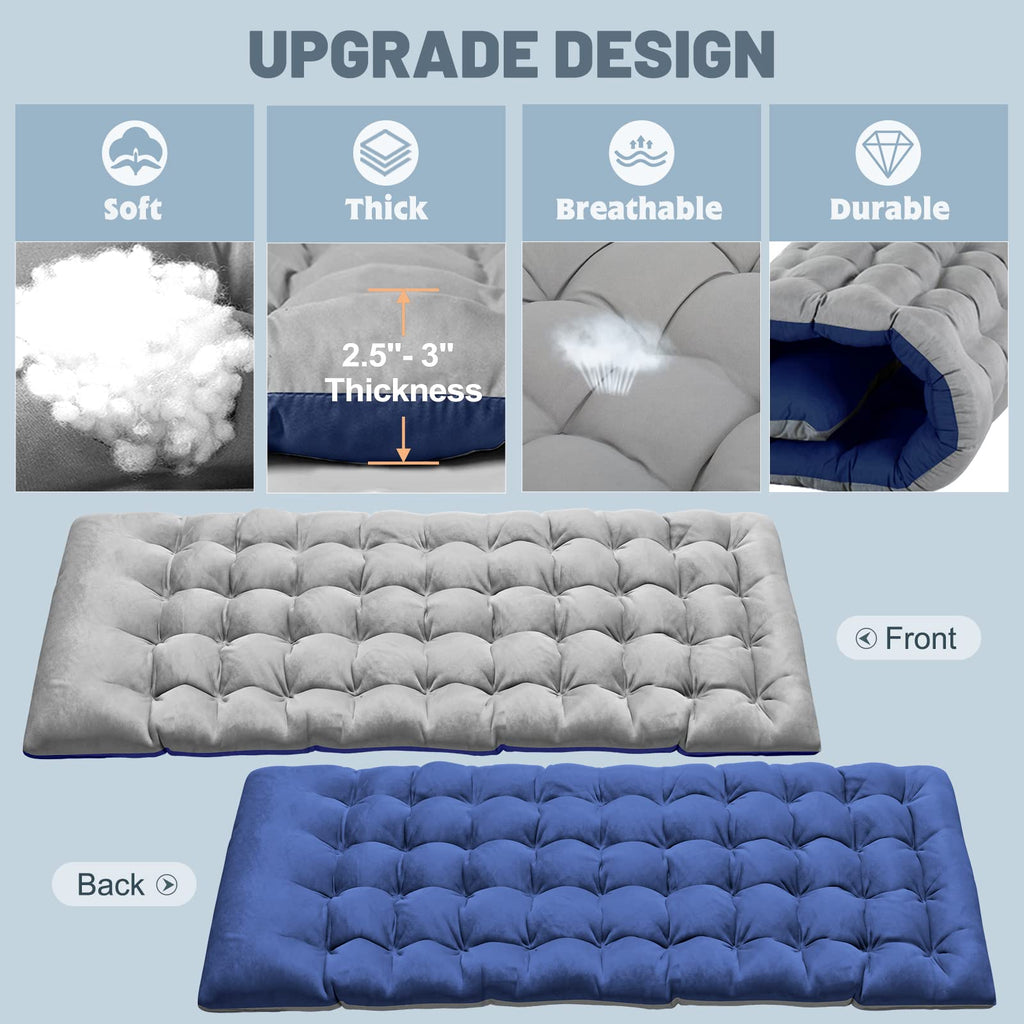Folding Camping Cot with Mat & Carry Bag H612372