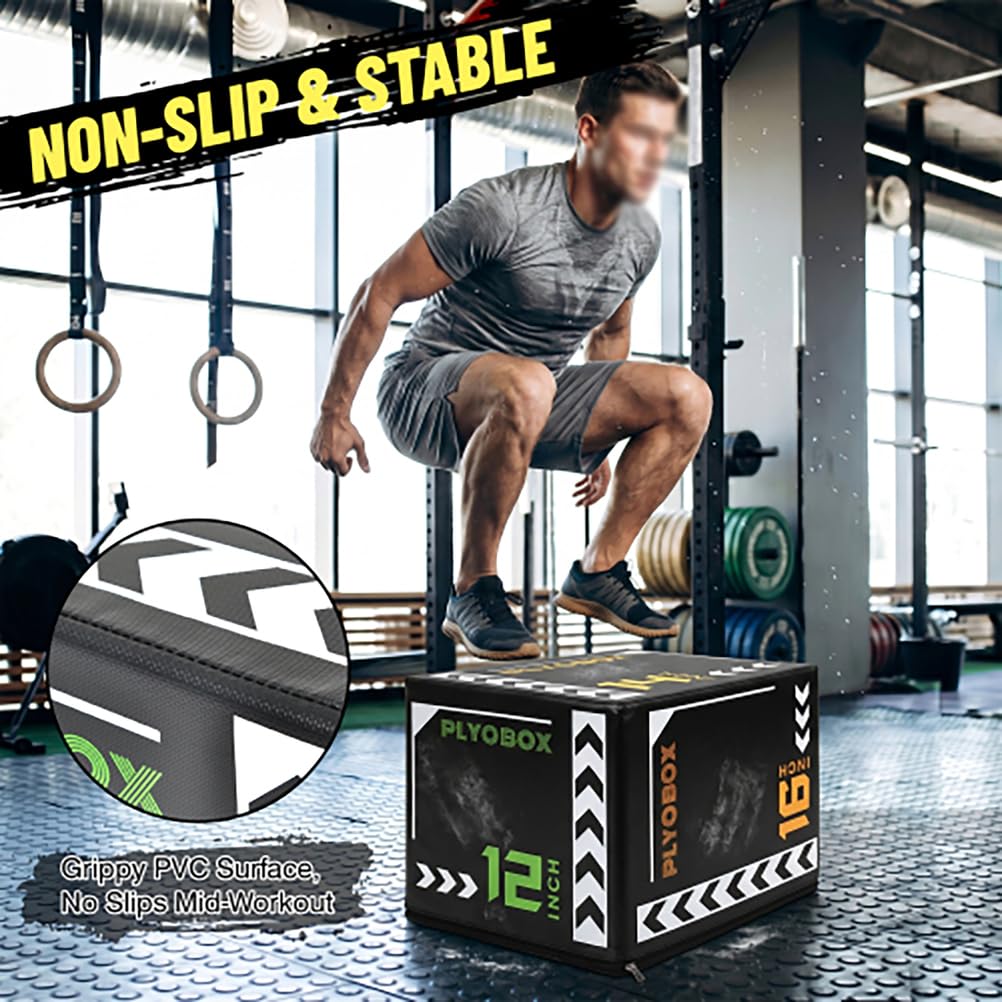 3-in-1 Soft Foam Plyometric Jump Box W896