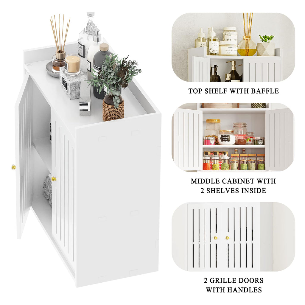 3-Tier Wall Bathroom Storage Cabinet Q830656