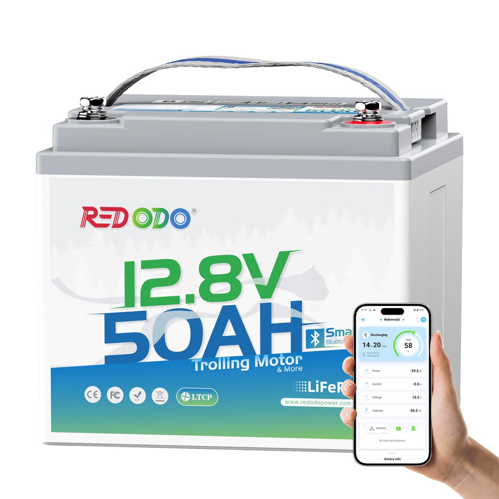 12V 50Ah LiFePO4 Deep Cycle Battery T15025