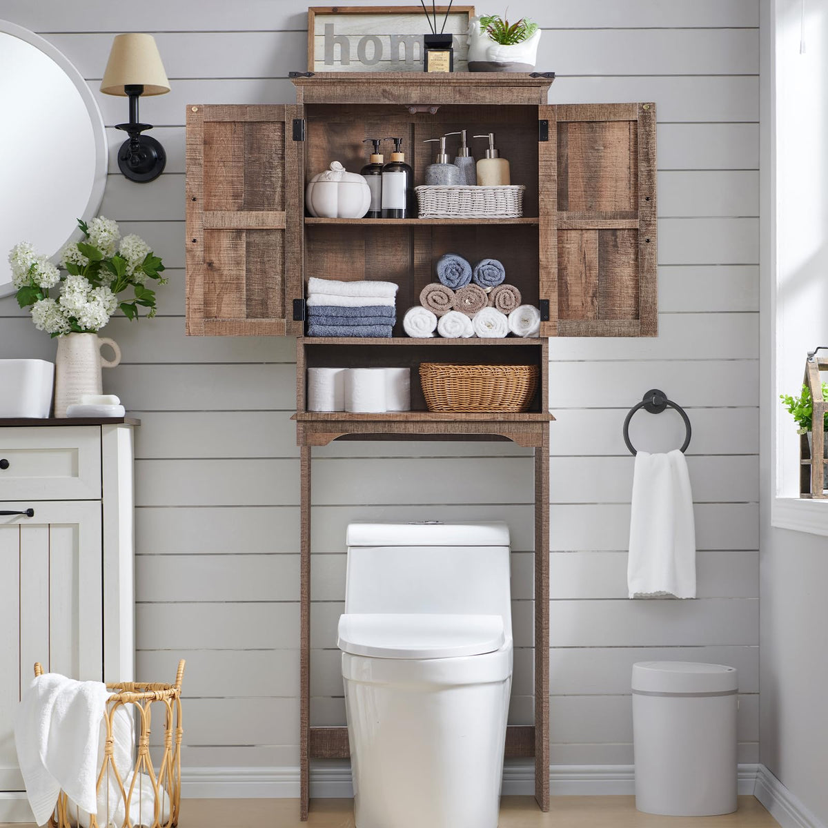 67" Over Toilet Storage Bathroom Cabinet G29672