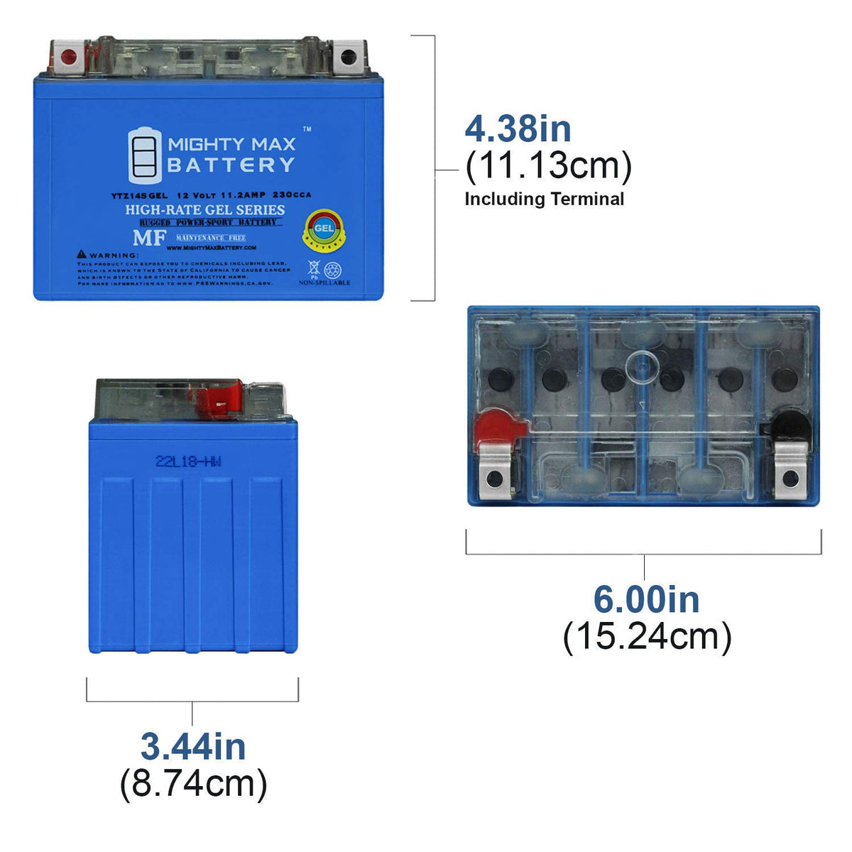 YTZ14S 230CCA GEL Battery T39799