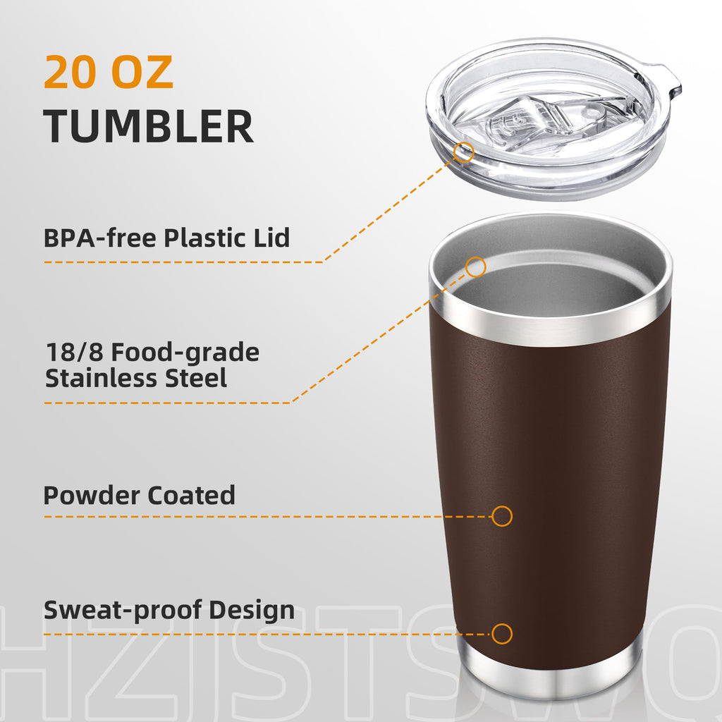 20 oz Stainless Steel Insulated Tumbler with Lid Q810