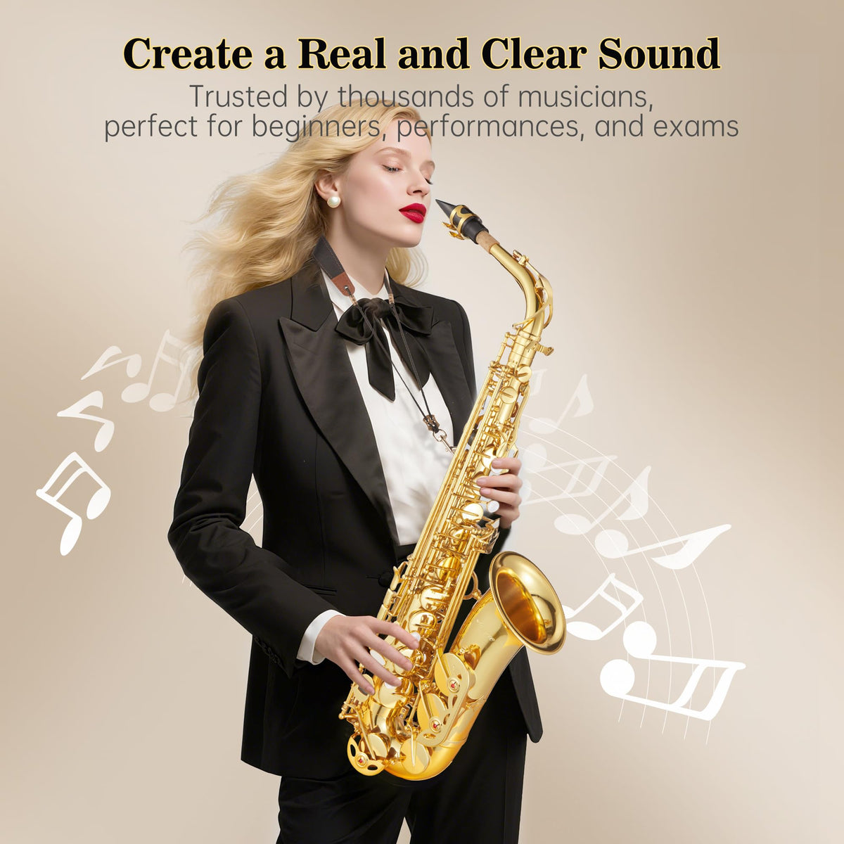 Alto Saxophone Copper Body Electroplated Gold Finish V87744