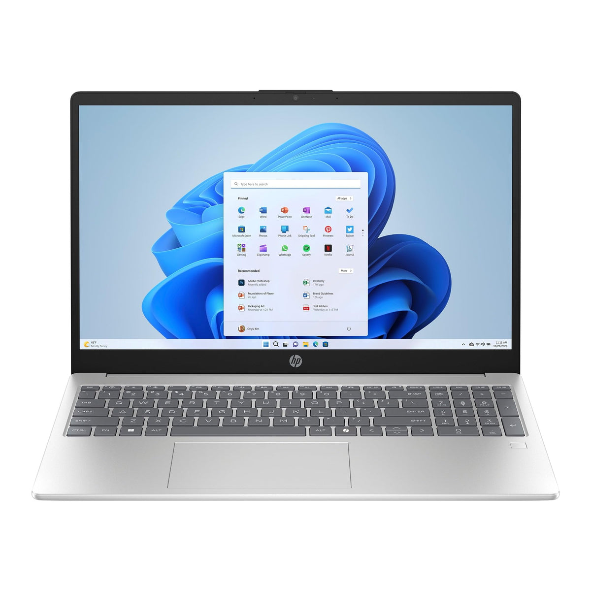 15.6 inch FHD IPS Laptop, Intel Core i3-N305, 8GB RAM, 256GB SSD, Natural Silver B229398