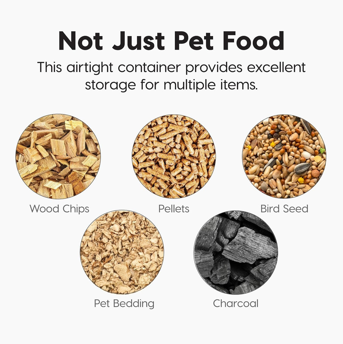 Dog Food Storage Container Up to 13 lbs Smoke I28752