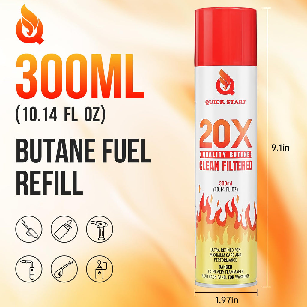 12 Pack Universal Butane Fuel Refill A4784