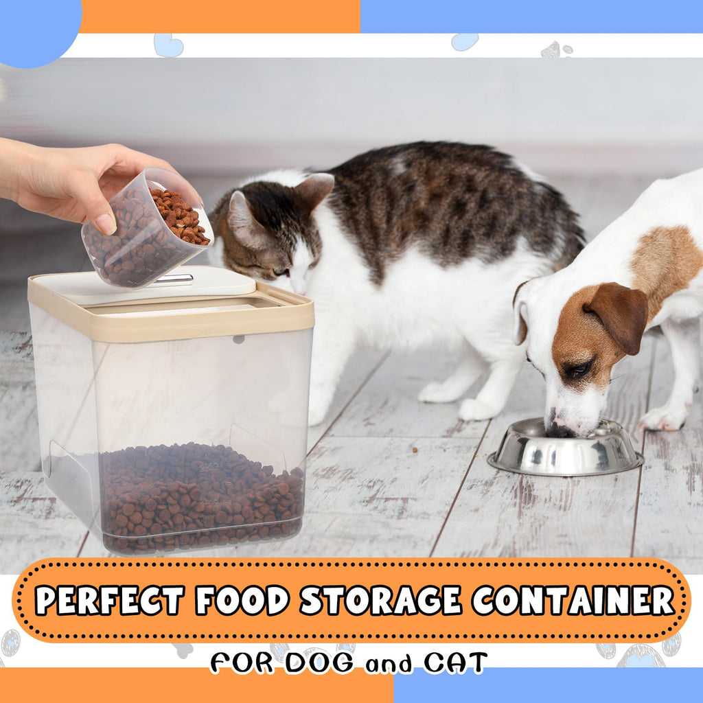 2 Pack 30 Lbs Airtight Dog Food Storage Container with Scoops Z587