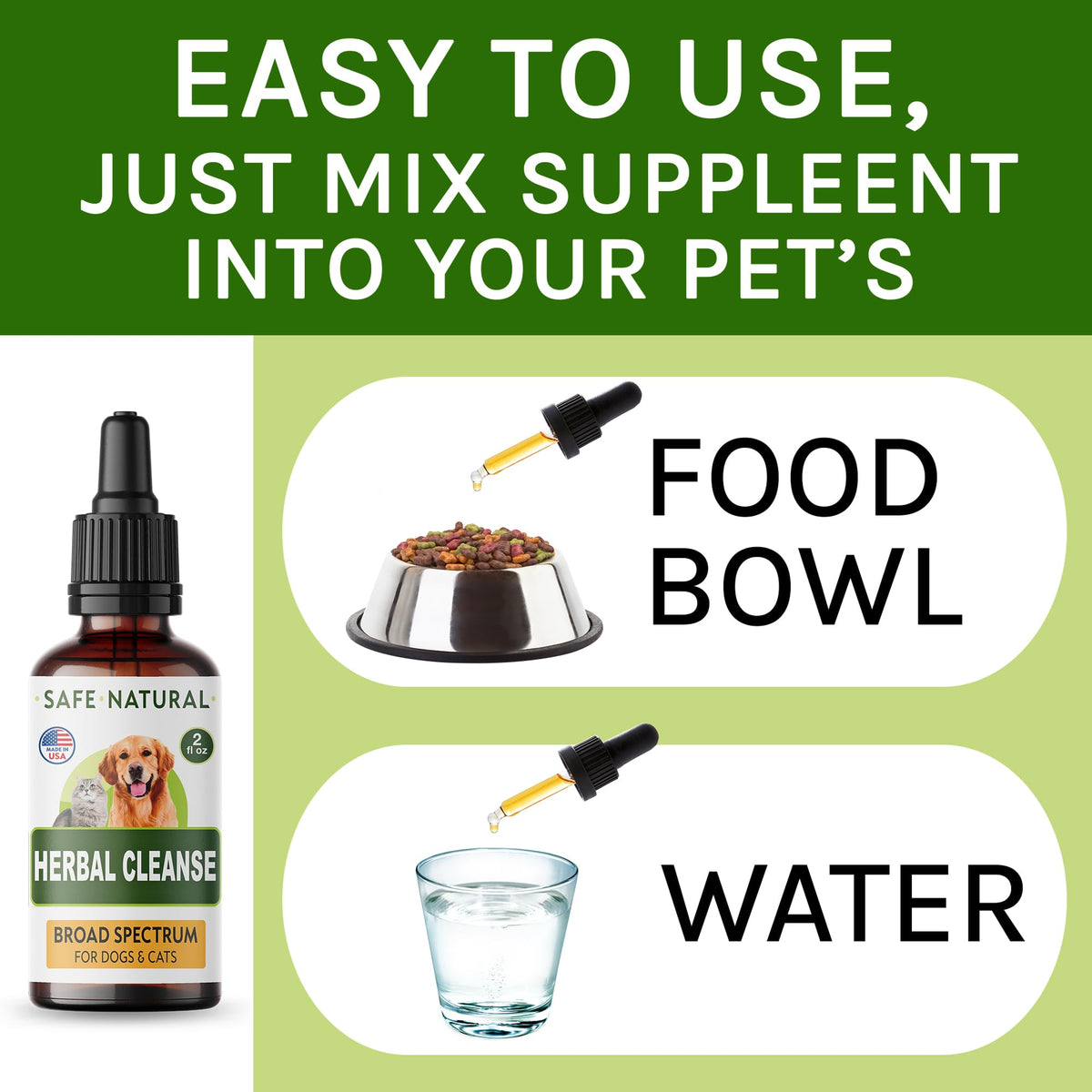 Herbal Cleanse for Cats and Dogs 2.0FlOz V903