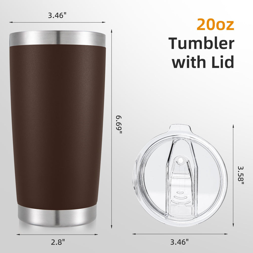 20 oz Stainless Steel Insulated Tumbler with Lid Q810