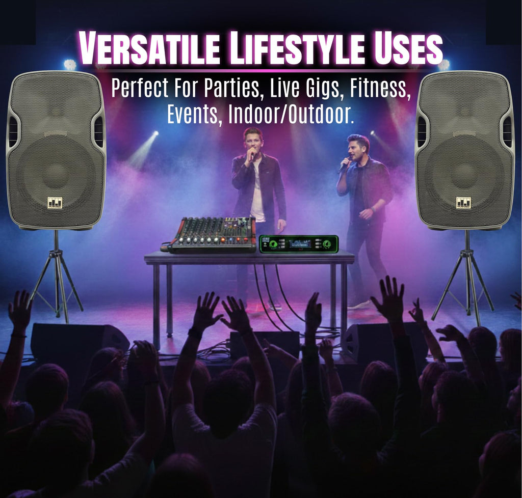 10" UHF PA System with Wireless Microphone F5531