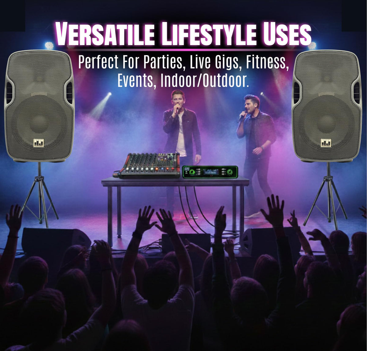 10" UHF PA System with Wireless Microphone F5531