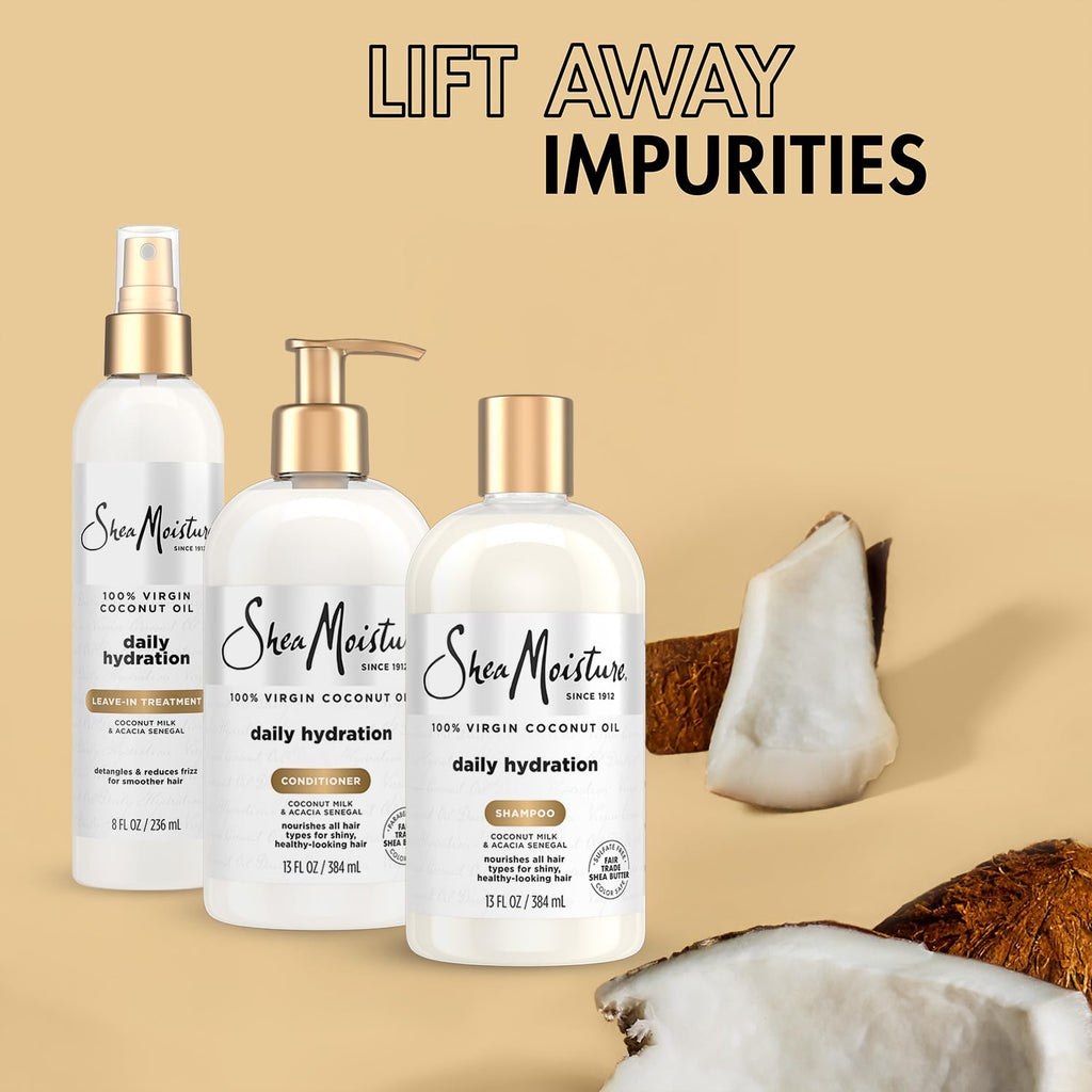 Shampoo & Conditioner + Leave-in Treatment Coconut Oil 3 Piece Set H67219