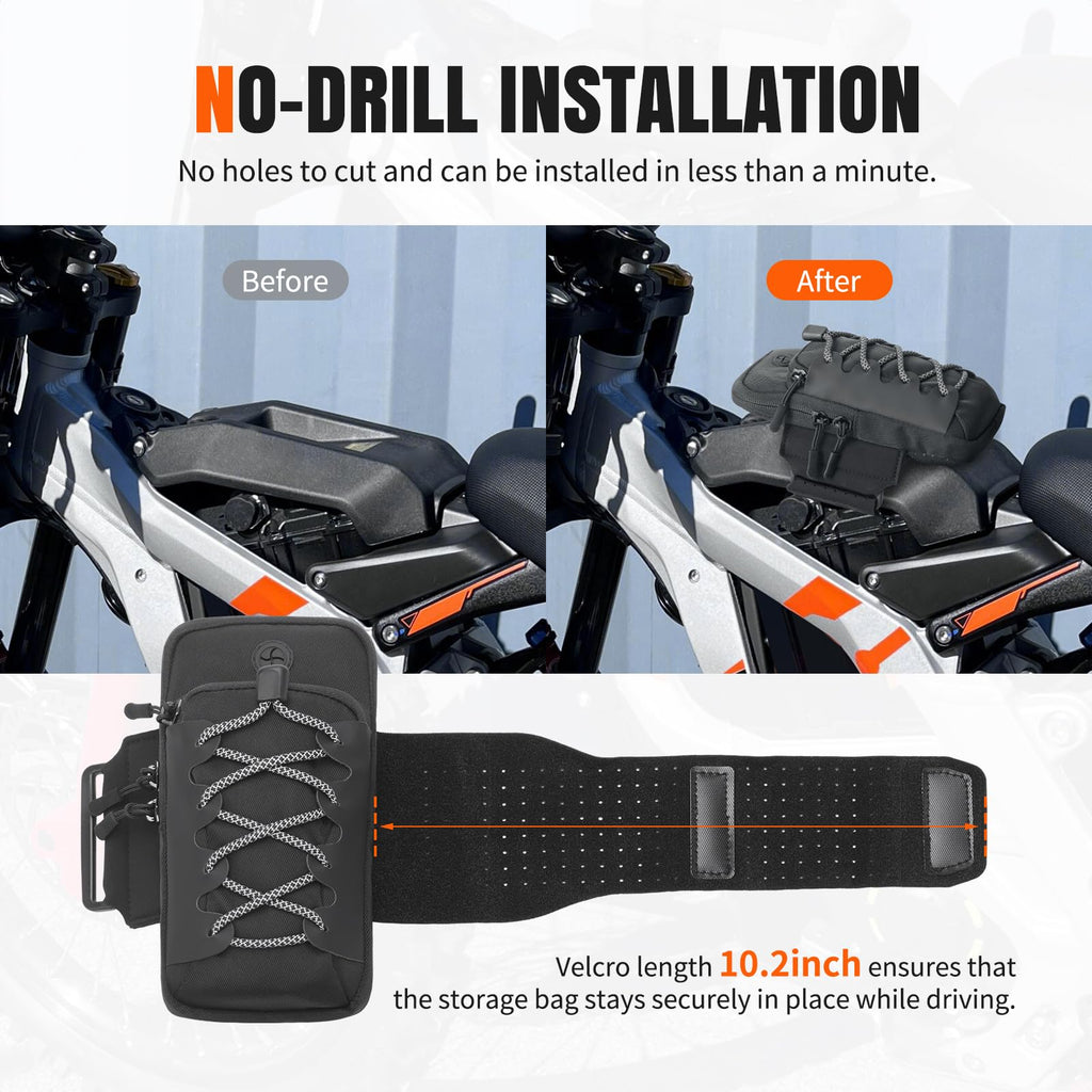 Black Dirt Bike Frame Bag Q719005
