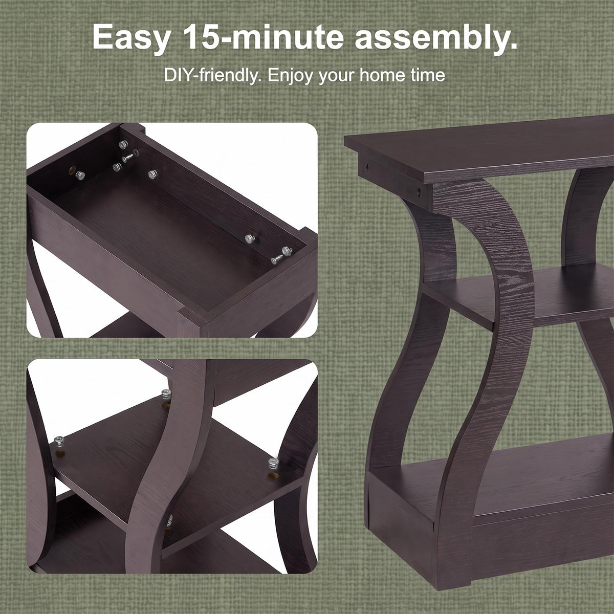 Brown End Tables Set of 2 P795