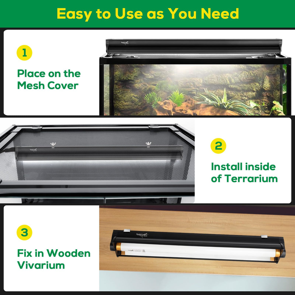22 Inch 24W UVB Reptile Light Fixture S286