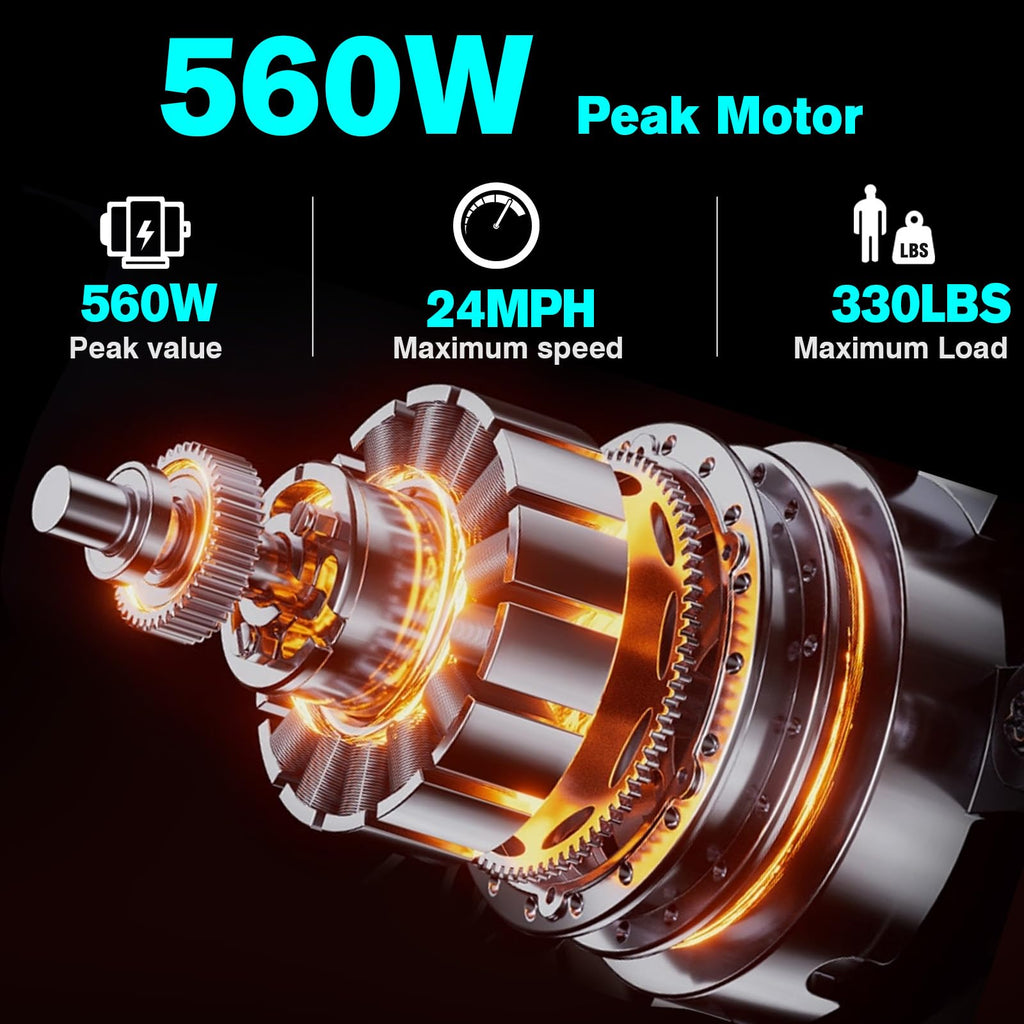 560W Motor 24MPH 32 Miles Range 48V 10Ah Battery 14" Foldable Electric Bike with Basket B5702
