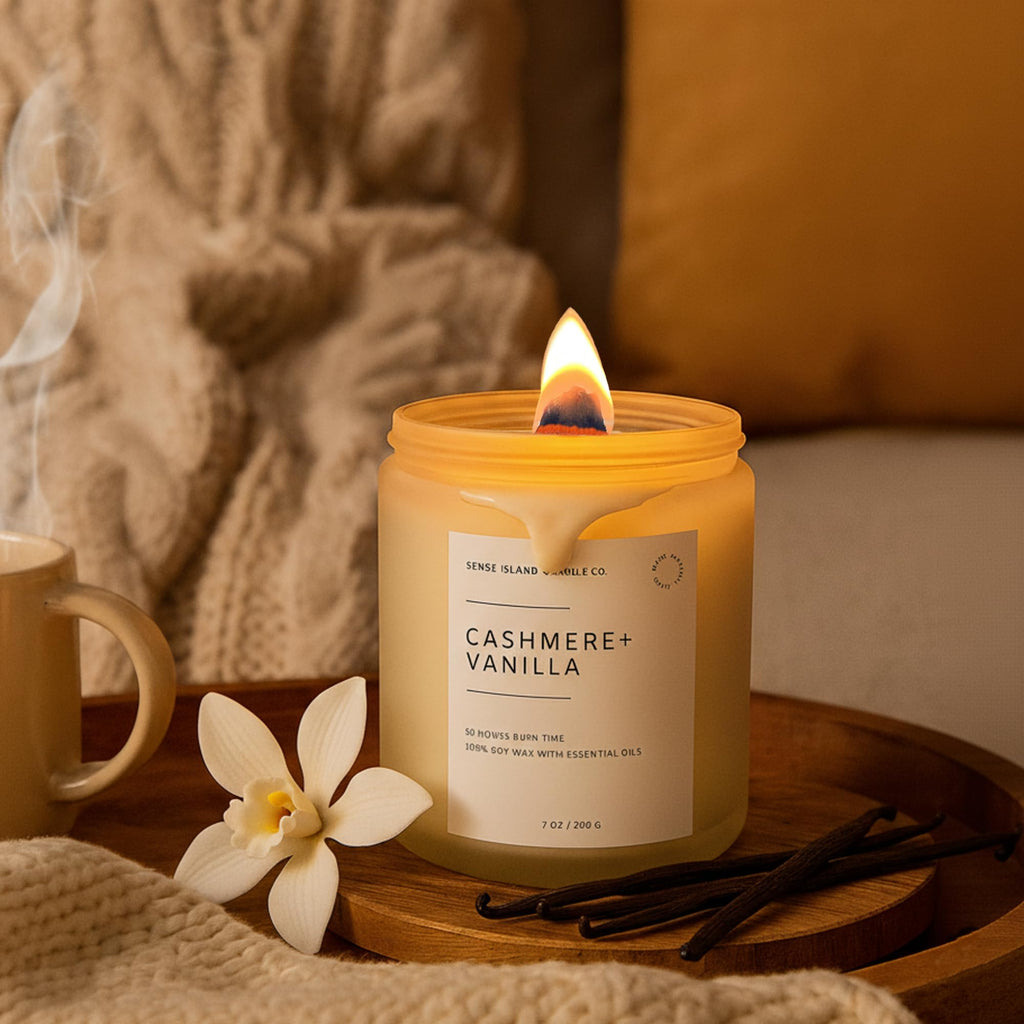 Vanilla Cashmere Scented Soy Wax Candle G61477