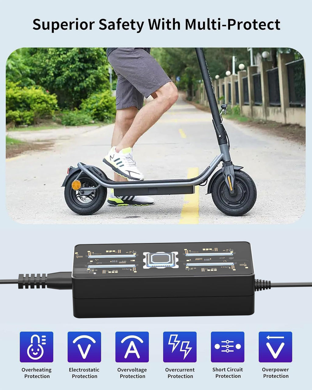 42V 1.7A Charger for Electric Scooter Q548