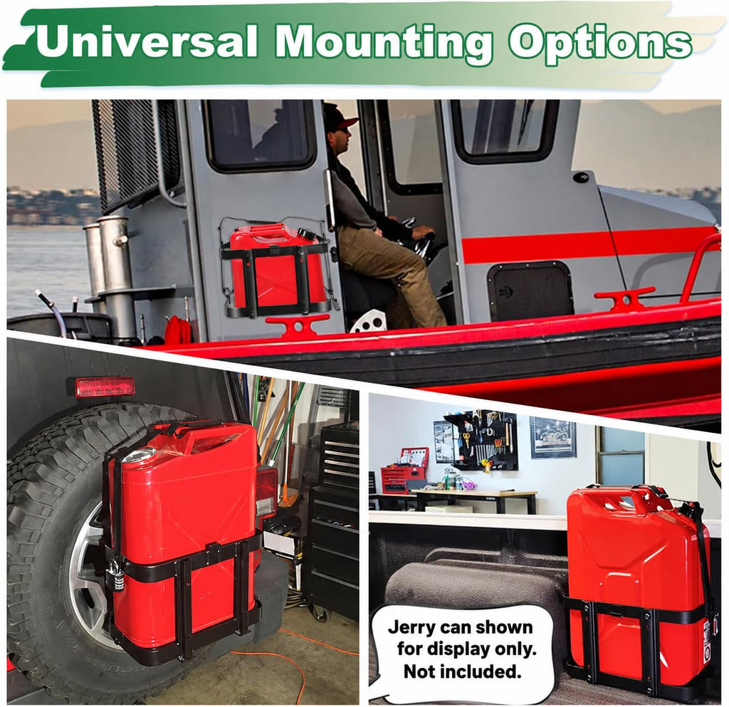 Gas Can Holder Rack with Combination Lock, 5 Gallon H64164