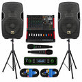 10" UHF PA System with Wireless Microphone F5531