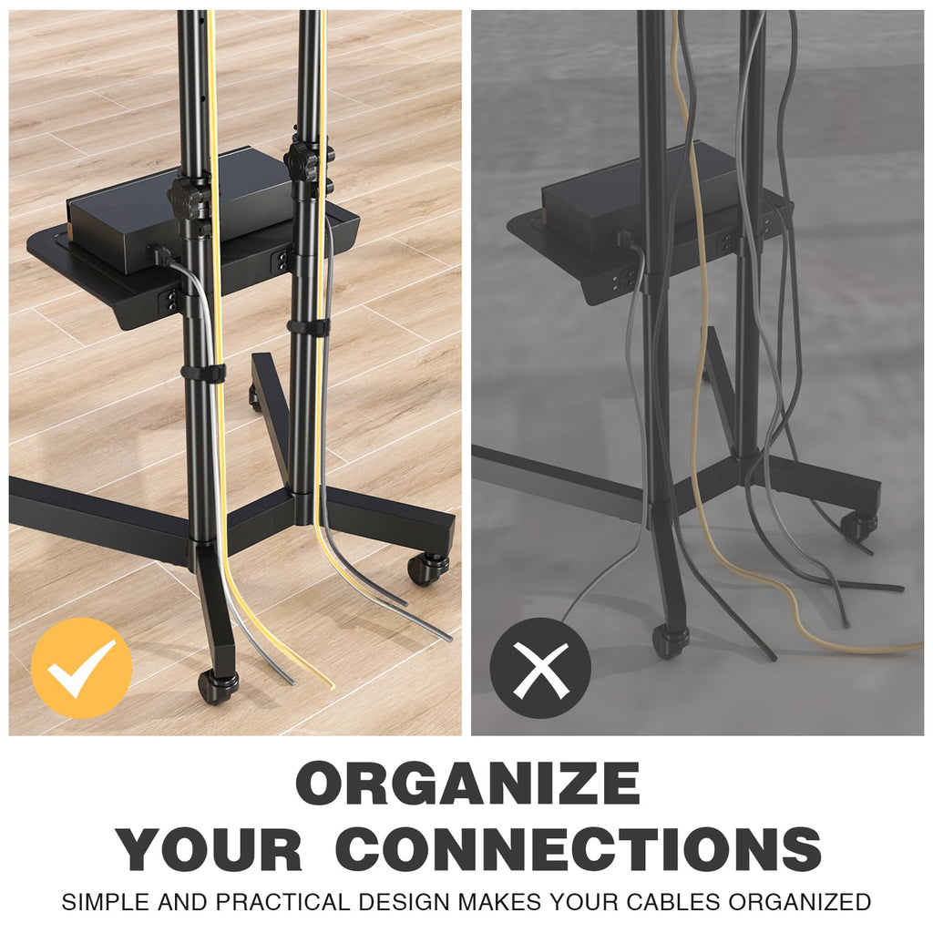 Mobile TV Stand with Wheels for 32-75 Inch TVs S802371
