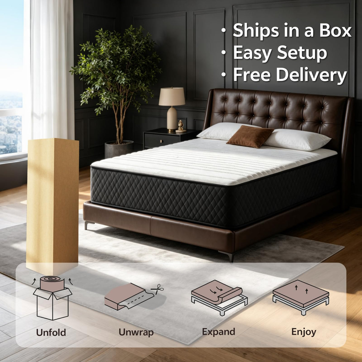 Full Size 12 Inch Hybrid Mattress N524