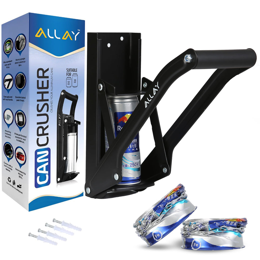 16oz Wall Mounted Can Crusher with Built-In Bottle Opener G5490