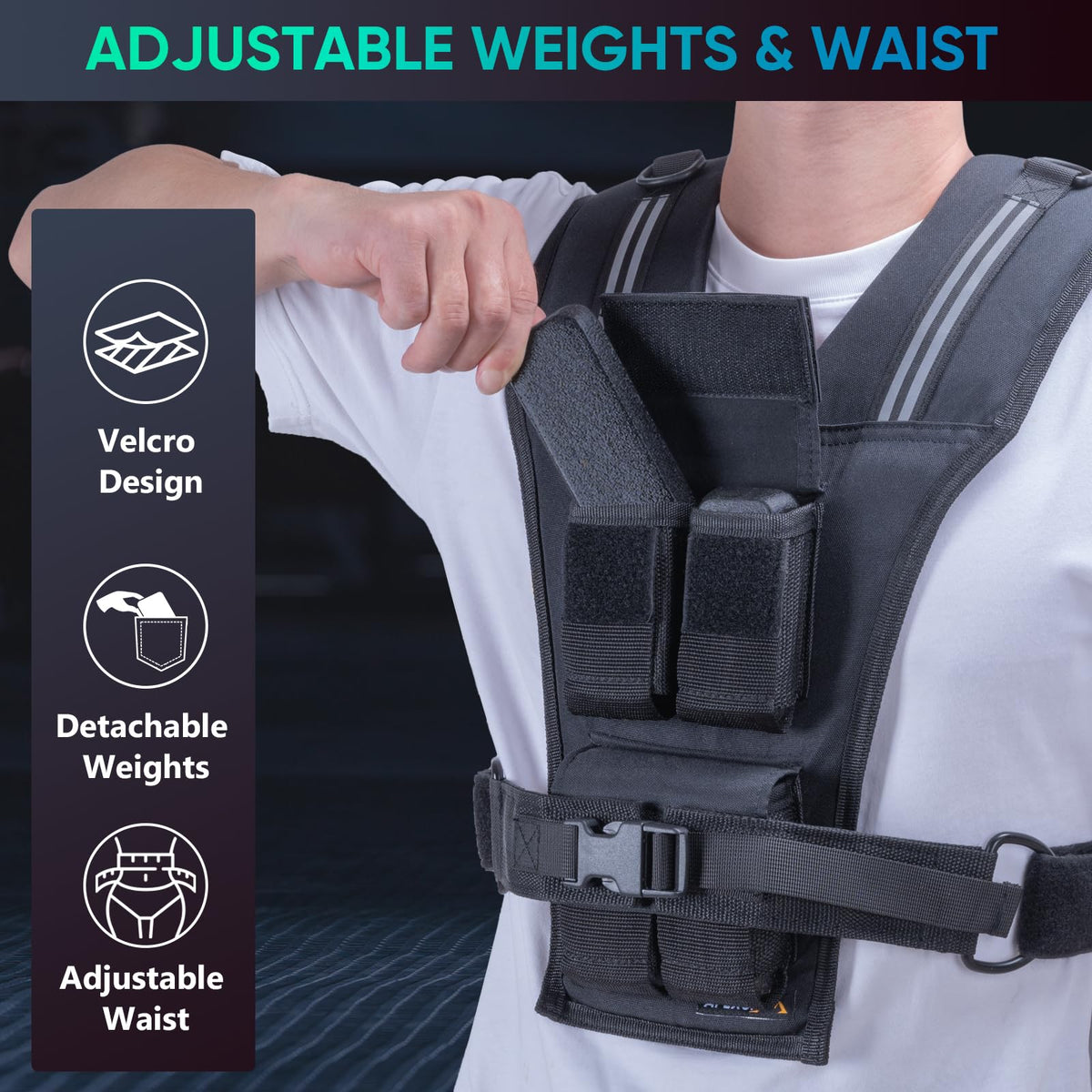 Adjustable Ankle Weights and Weighted Vest S689725