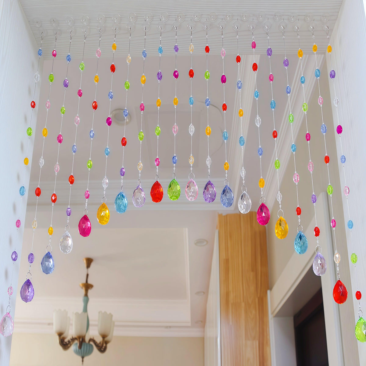 Clear Beaded Curtain 20 Strings P222