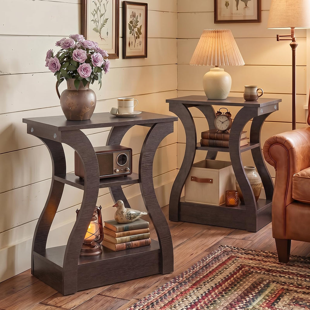 Brown End Tables Set of 2 P795