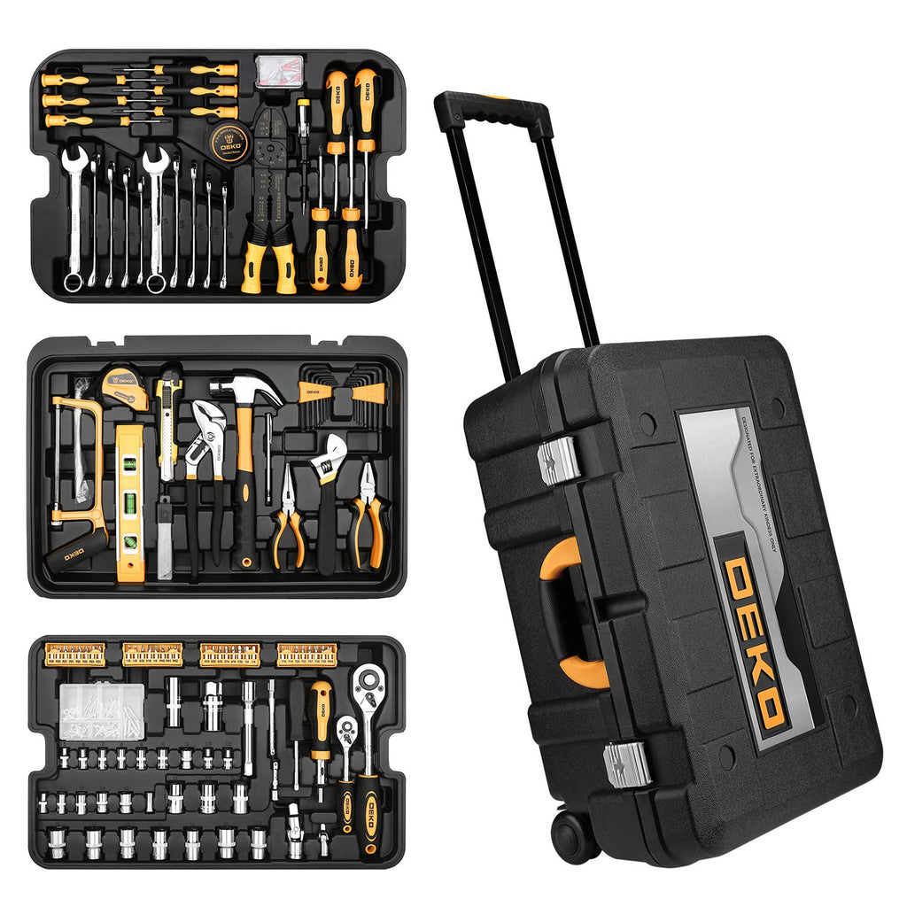 258 Piece Rolling Tool Box Socket Wrench Hand Tool Set Q876