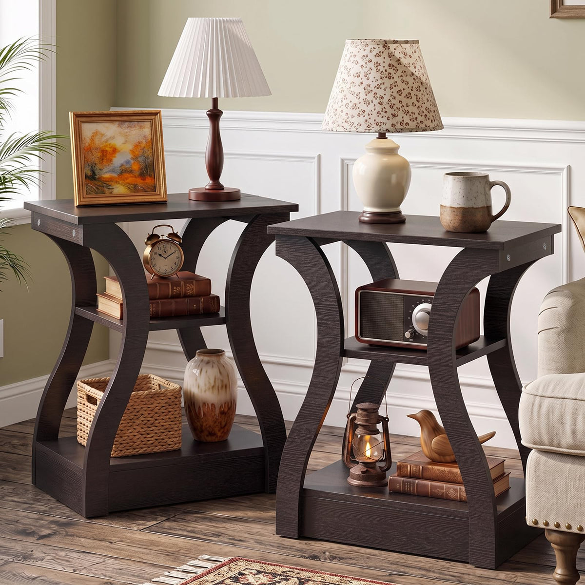 Brown End Tables Set of 2 P795