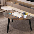 Oval Espresso Wood Coffee Table A2430