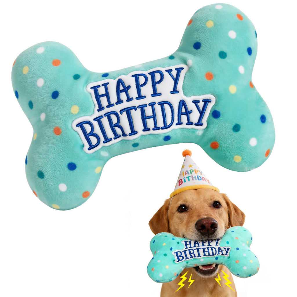 Plush Dog Squeaky Chew Toy L6165