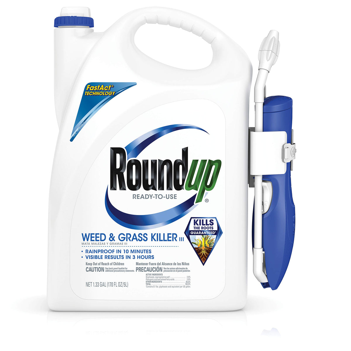 Ready-to-Use Weed & Grass Killer with Comfort Wand, 1.33 gal. F7801