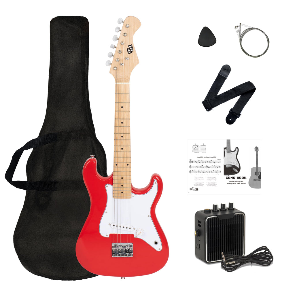 32 Inch Junior Size Red Electric Guitar Beginner Kit with Amplifier and Bag Y494984