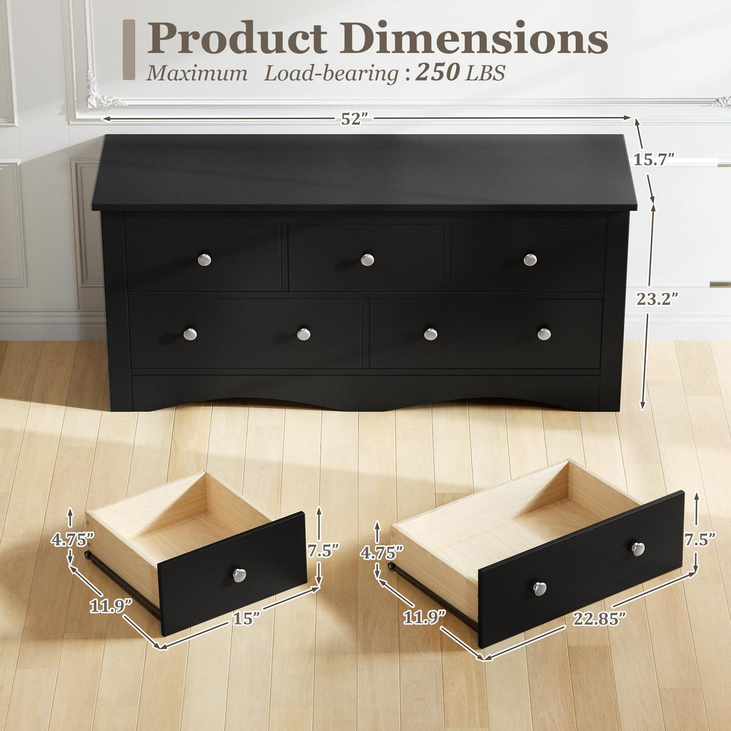 Black Dresser S6298