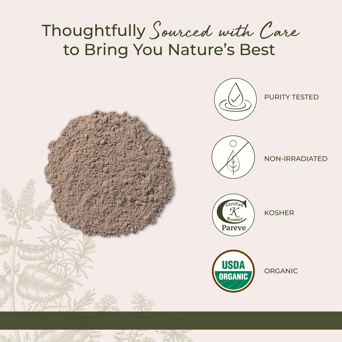 Organic Psyllium Husks Powder 1 lb Bag F723349