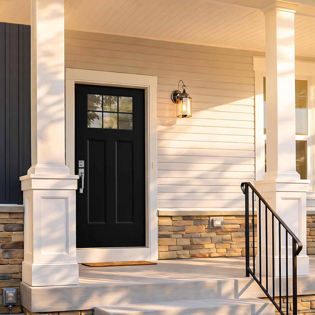 36 x 80 Black Fiberglass Entry Door Y8574