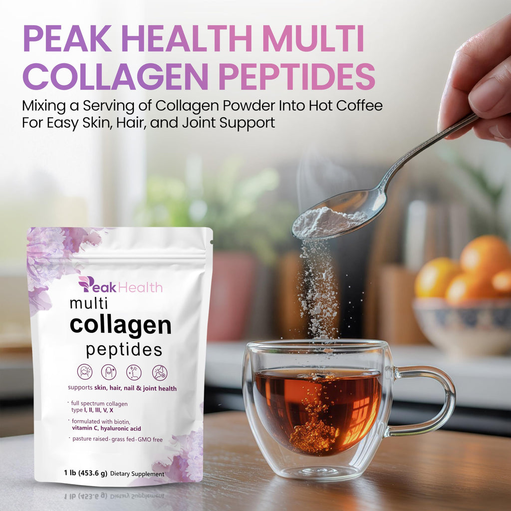 Multi Collagen Peptides Powder 1lb Types I II III V X C843937