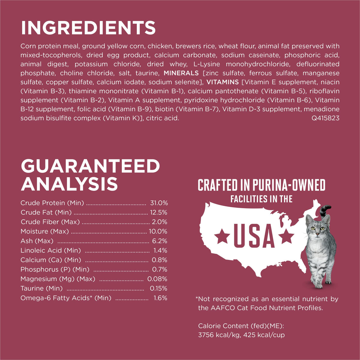 High Protein Urinary Tract Health Dry Cat Food 16 lb Bag P7153