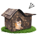 Weatherproof Collapsible Outdoor Cat House with Mat W820