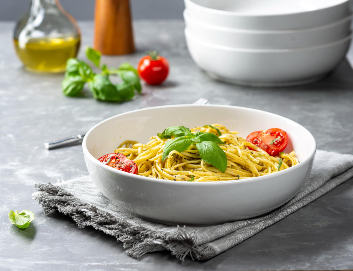 White 40 oz Pasta Bowls Set of 4 Z879