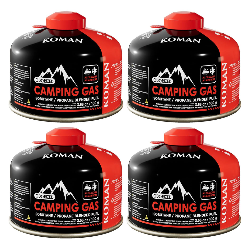 Isobutane Butane Propane Blend Camping Fuel Canister 4 Pack Z436020