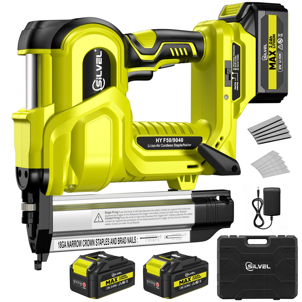 2" Cordless Brad Nailer, 2-in-1 21V Electric Brad Nailer with Battery M314