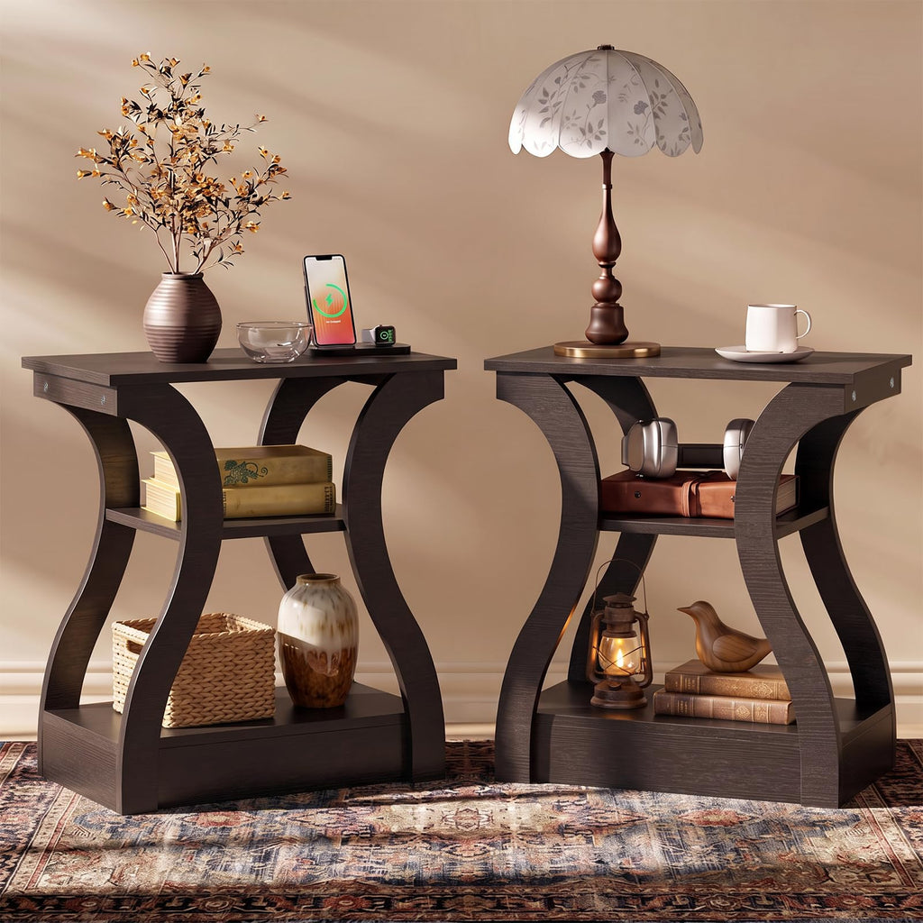 Brown End Tables Set of 2 P795